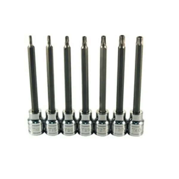 ATD Tools 13776 Extra Long Tamper-resistant Star Bit Socket Set, 7 pc.