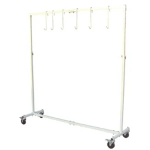 Astro Pneumatic Adjustable 7-Foot Paint Hanger w/ Six Hooks & Caster Wheels (7306)