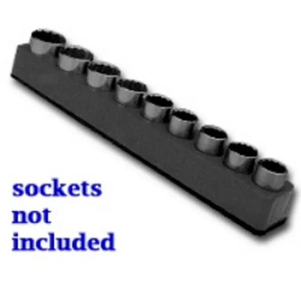 Mechanics Time Saver 1288 1/2″ Drive Magnetic Black Socket Holder 10-19mm