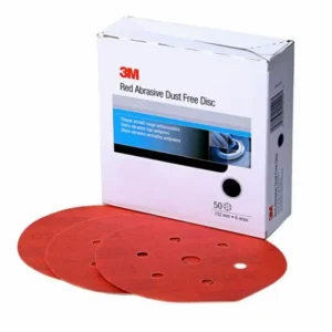 3M 6″ P800 Dust Free Hookit Red Abrasive Disc (1136)