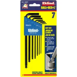 Eklind 13607 7 Piece Metric Long Ball End Hex-L Hex Key Set