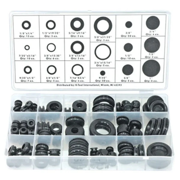 K Tool 00091 Grommet Assortment 125 Piece