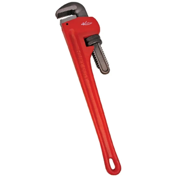 K Tool 49024 Pipe Wrench, 24″ Long, Cast Iron with Drop Forged Steel Jaws