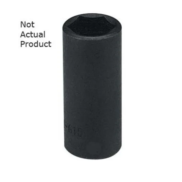 K Tool 33240 Impact Socket, 1/2″ Drive, 1-1/4″, 6 Point, Deep