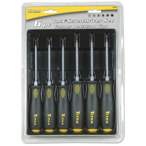 Titan Tools 17210 6 Piece Tamper Resistant Torx Driver Set