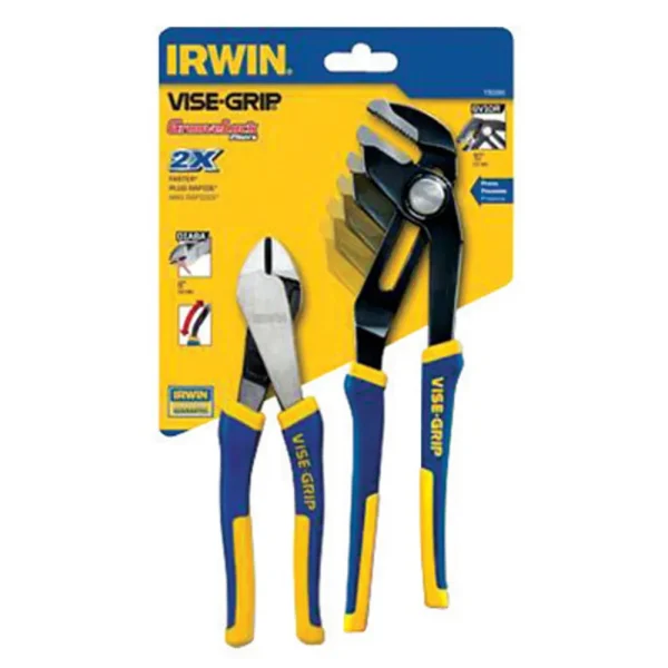 Irwin Vise-Grip 1802535 2pc Pliers Set GV10R & DIA8A