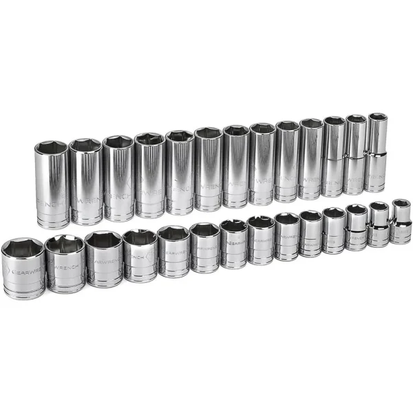 Gearwrench 80729 Socket Assembly Set 27 piece Master Set 1/2″ Drive