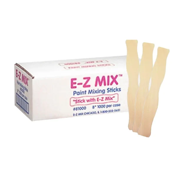 E-Z Mix 8″ Wooden Paint Mixing Stick With Smooth Finish 1000-Piece (81000)