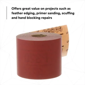 3M 2-3/4″ X 25 Yards P400 Stikit Red Abrasive Sheet Roll (1681) - view 4