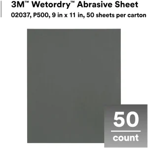 3M 9″ X 11″ 1500A Imperial Wetordry Sheet (2032) - view 3