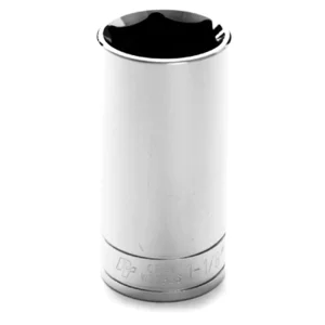 Performance Tool W32336 Chrome Socket, 1/2″ Drive, 1-1/8″, 6 Point, Deep