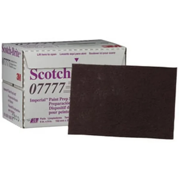3M 9″ X 6″ Maroon Scotch-Brite Paint Prep Scuff Hand Pad (7777)