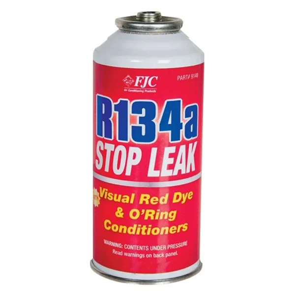 FJC R134a Stop Leak with Red Leak Detection Dye – Seals & Protects (9140)