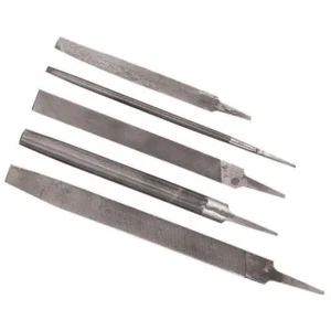 K Tool 72505 File Set, 5 Piece, with 6″ Mill, 10″ Mill, 8″ Bastard, 8″ Half Round and 8″ Round Files