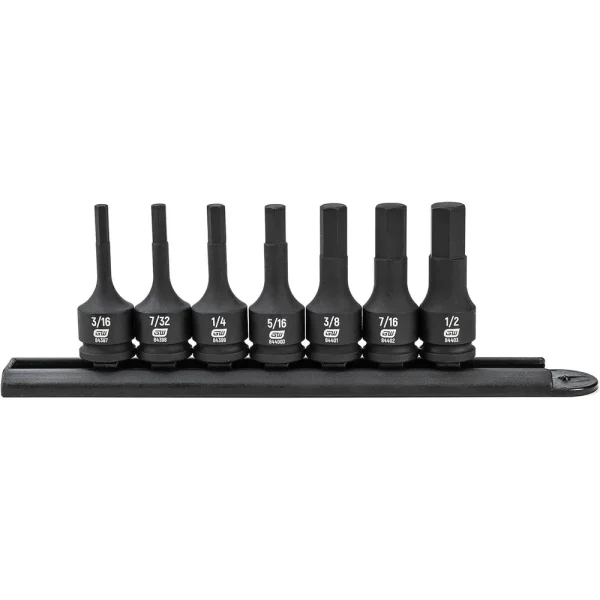 Gearwrench 84913 Impact Hex Set 7 piece 3/8″ Drive SAE