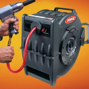 Legacy L8335 1/2 X 50 Air/Water Hose Reel, Levelwind