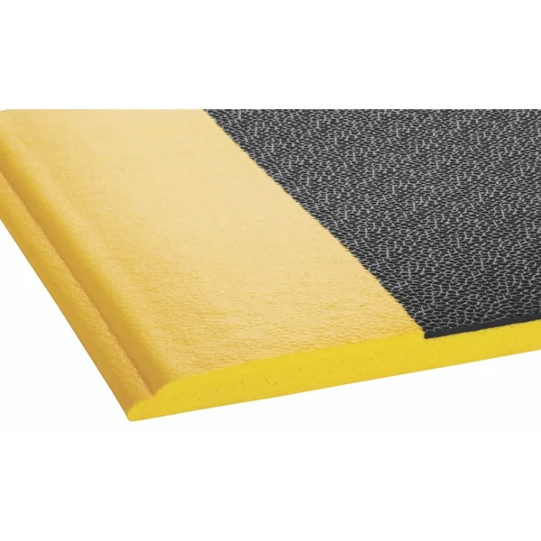 Crown Matting Wear-Bond Tuff-Spun Pebble-Surface 2’x3′ Black w/Yellow (WB 0023YP)