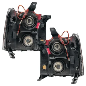 Oracle Lighting 2007-2013 GMC Sierra Pre-Assembled LED Halo Headlights – (Square Halo Design) (7054- - view 3