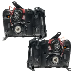 Oracle Lighting 2007-2013 GMC Sierra Pre-Assembled LED Halo Headlights – (Square Halo Design) (7054- - view 4