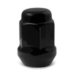 RHI Automotive 12X1.5 Closed End Bulge Acorn (18 Point) ET 6 Lug 35mm/1.38″ Black 20 Lugs 4 Locks 1 Key (8445K6ET-B)