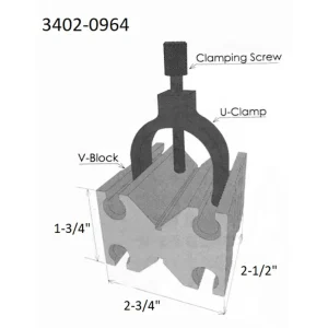 VERTEX TOOLMAKER’S V-BLOCKS WITH SLOT-IN CLAMP (3402-0964) - view 2