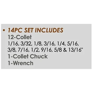 HHIP ER-32 R8 14 PIECE SPRING COLLET CHUCK SET (3900-0508) - view 2
