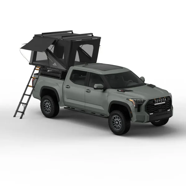 Tuff Stuff Alpine 61 Hardshell Rooftop Tent Aluminum, Black (TS-1-1900BLK)