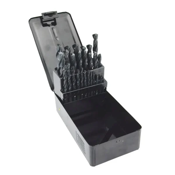 HHIP 29 PIECE BLACK OXIDE HSS DRILL SET 1/16-1/2″ BY 64THS (5000-0002)