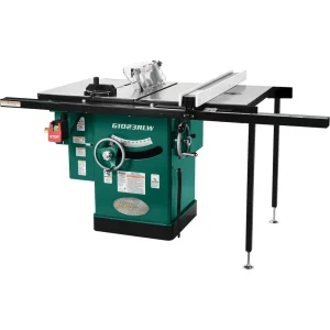 Grizzly Industrial 10″ 3 HP 240V Cabinet Table Saw with Built-in Router Table (G1023RLW)