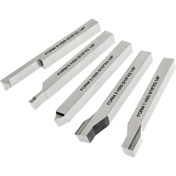 Grizzly Industrial 5/16″ HSS Lathe Tool Bit Set – 5 Pc. (T25947)