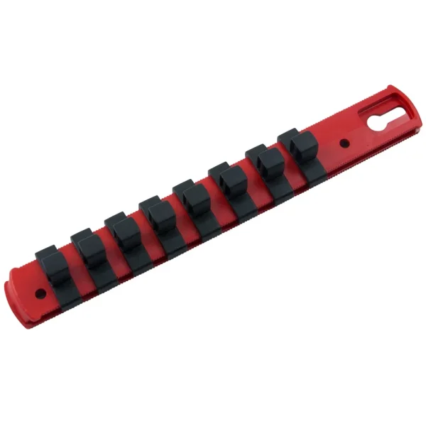 Gray Tools 3/8″ Drive Socket Organizers for SAE Sockets – Red (93808R)