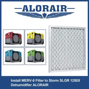 Alor Air MERV-8 Filter for Commercial Dehumidifiers – Storm SLGR 1250X, LGR 1250X, LGR 1250 – Pack o - view 3