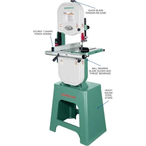 Grizzly Industrial 14″ 1 HP Bandsaw (G0555) - view 2