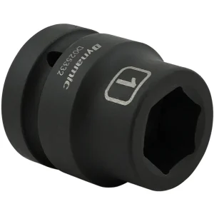 Dynamic Tools 1” X 1″ Drive, 6 Point Standard Length, Impact Socket (D025332) - view 2