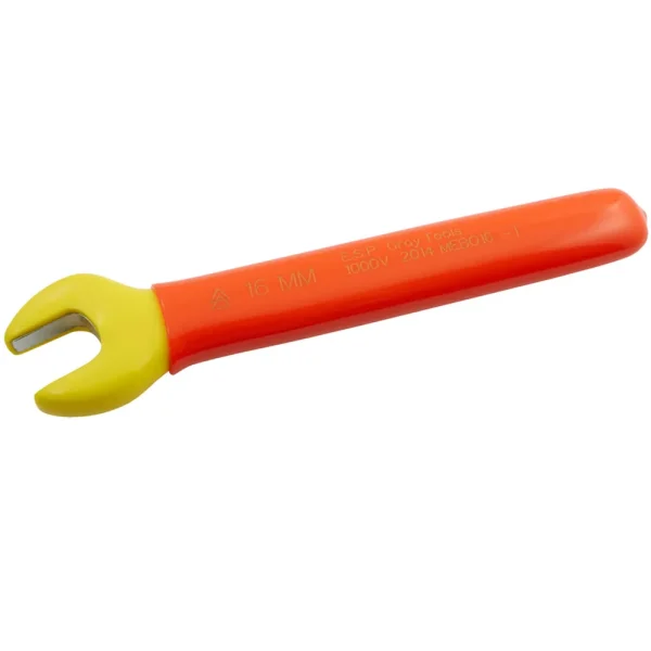 Gray Tools Open End Wrench 16mm, 1000V Insulated (MEBO16-I)