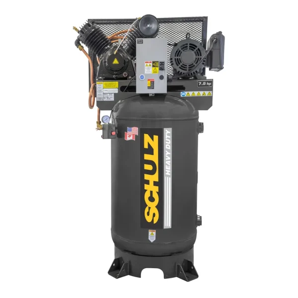 Schulz 230V 7.5HP 1PH 20CFM 175 PSI 80 Gal Air Compressor (932.9341-0)