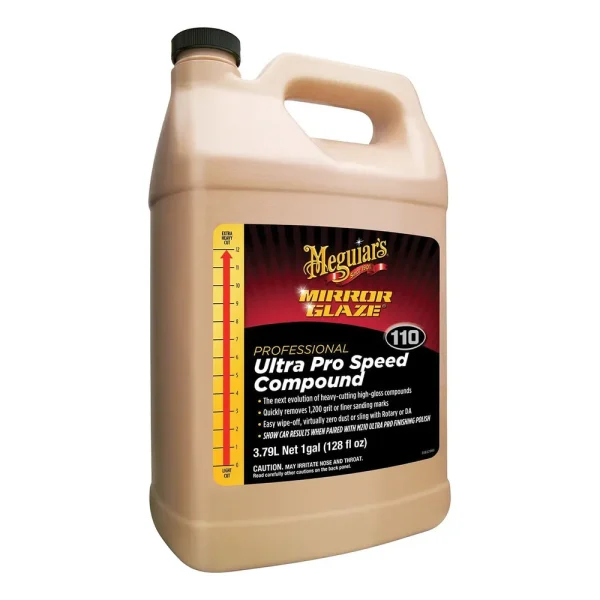 Meguiars Mirror Glaze Ultra Pro Speed Compound – 1 Gallon Container (M11001)