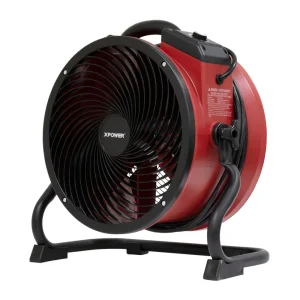 XPOWER Sealed Motor Axial Fan with 360-Degree Rotation (1/4 HP) (X-39AR-Red) - view 2