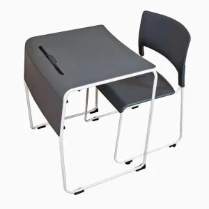 Luxor Workspaces Lightweight Stackable Student Desk, 4 Pack (STUDENT-STK4PK)