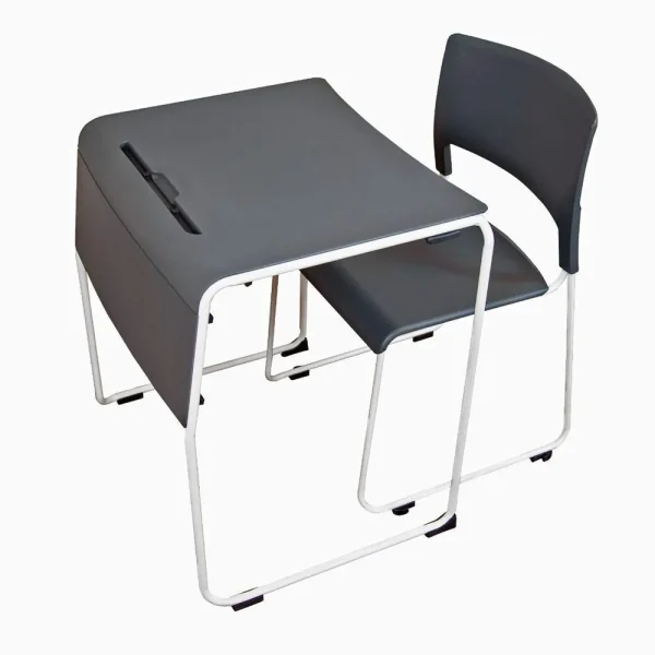 Luxor Workspaces Lightweight Stackable Student Desk, 4 Pack (STUDENT-STK4PK)