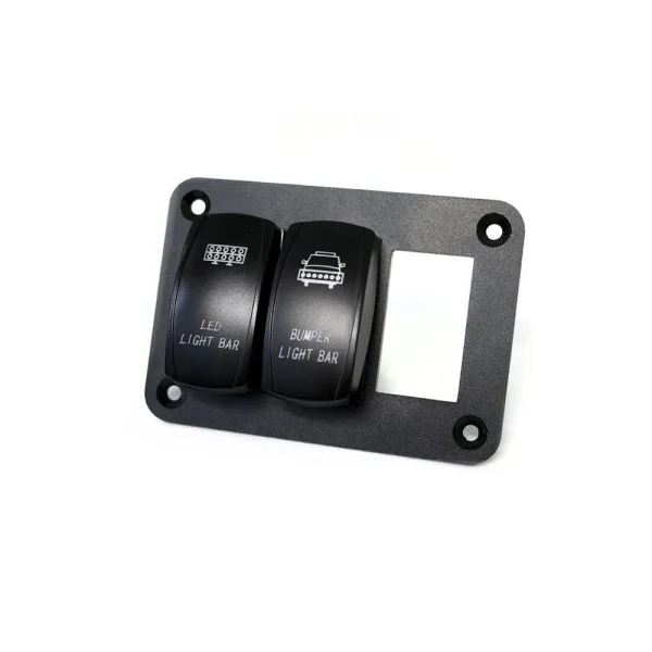 Race Sport Aluminum Rocker Switch Mounting Panel for 3 Rocker Switches (1004884)