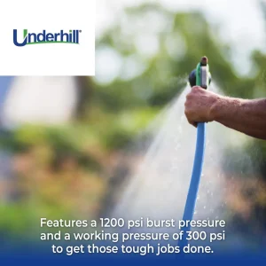 Underhill Ultramax Commercial Garden Water Hose 50 Ft, Lightweight (H10-050B) - view 4