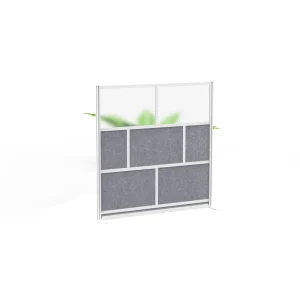 Luxor Workspaces Modular Room Divider Wall, 70″X70″ Starter Wall (MW-7070-FCG)