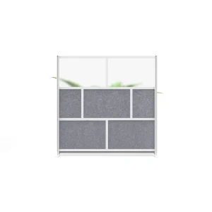 Luxor Workspaces Modular Room Divider Wall, 70″X70″ Starter Wall (MW-7070-FCG) - view 2