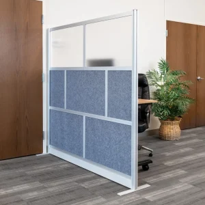 Luxor Workspaces Modular Room Divider Wall, 70″X70″ Starter Wall (MW-7070-FCG) - view 4