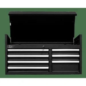 Homak 41″ SE Series 7-Drawer Top Chest with Outlet – Black (BK02041072)