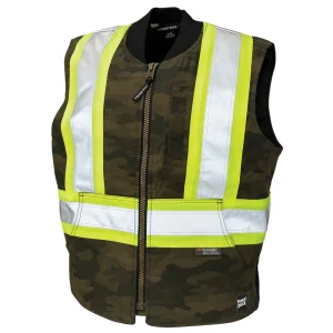 Tough Duck Men’s Camo Flex Duck Safety Vest with Reflective Trim (SV081)