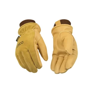 Kinco 94HK-KM Lined Premium Grain & Suede Pigskin Driver With Knit Wrist