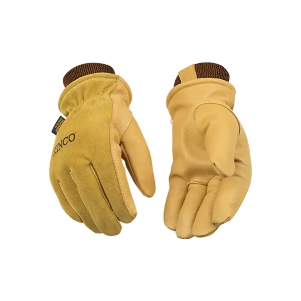 Kinco 94HK-KM Lined Premium Grain & Suede Pigskin Driver With Knit Wrist