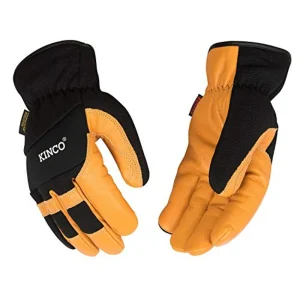 Kinco 104HK-M Lined Premium Hybrid Leather Work Gloves, Heatkeep
